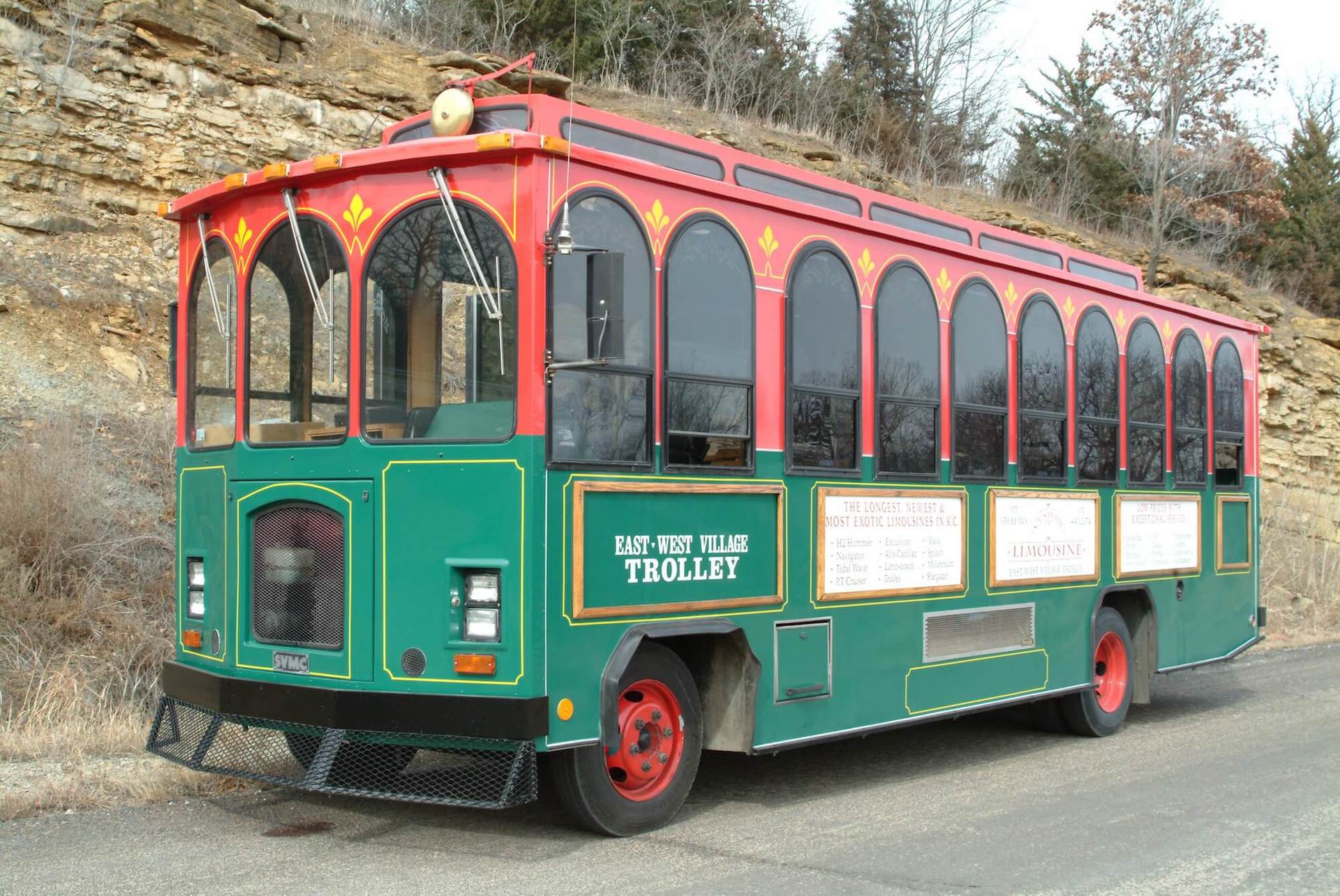 All Aboard trolley - Custom Limousine Kansas City